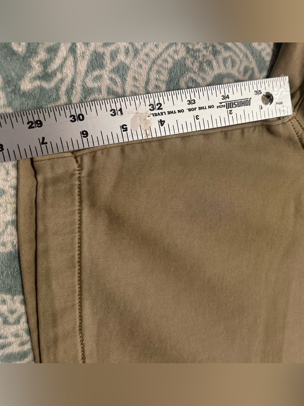 NWT Liverpool Los Angeles Mens 36 Shorts Khaki Cotton Stretch Chino 7” inseam - Picture 5 of 5